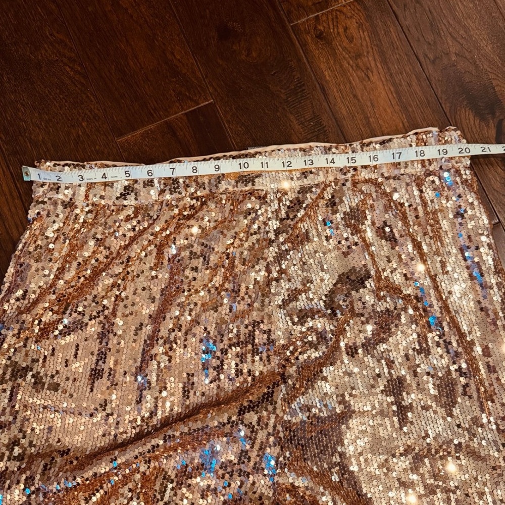 City Chic Rose Gold Sequin pants suit 20 - Picture 11 of 14